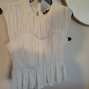 Express Cream Dress Top Size M